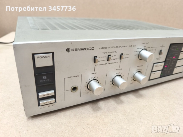 Стерео Усилвател Kenwood KA-9X Sigma Drive Made in Japan, снимка 2 - Ресийвъри, усилватели, смесителни пултове - 51886511