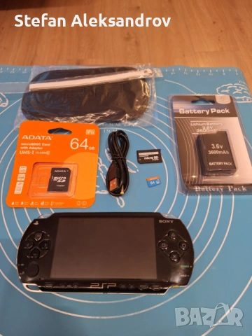 PSP 1000 Japan version + 64GB SD карта + игри