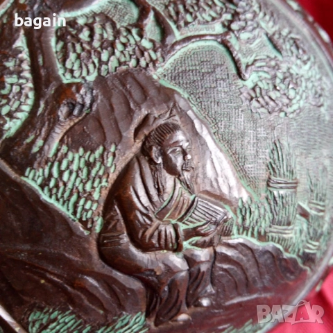 Уникален бронзов съд., снимка 7 - Антикварни и старинни предмети - 53757962