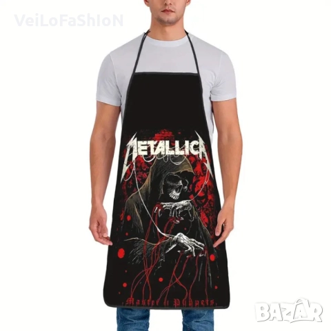 Нова готварска престилка на музикалната група METALLICA, снимка 3 - Подаръци за мъже - 51565261