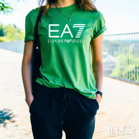 EA7 Armani/ Армани Мъжки, дамки, детски тениски, къс ръкав, памучна фланелка, розово, черно, зелено