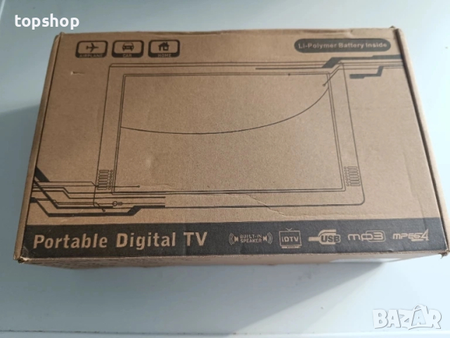 ЧИСТО НОВ, ТЕСТВАН D10 LEADSTAR, преносим телевизор DVB-T2 DVB-T TFT HD, USB и TF карта, USB плейър, снимка 13 - Телевизори - 51636365