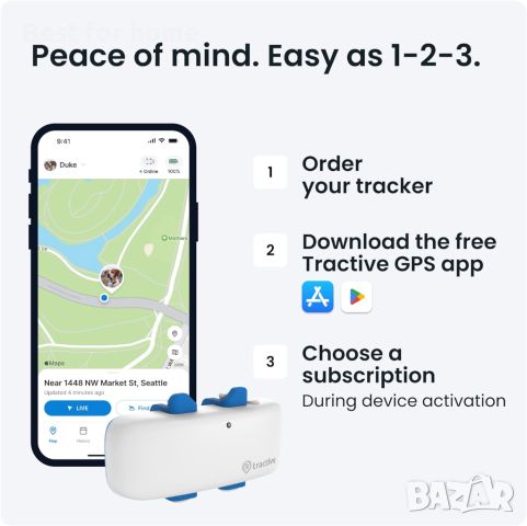 Tractive GPS Tracker & Здравен мониторинг за кучета, снимка 8 - За кучета - 46645971