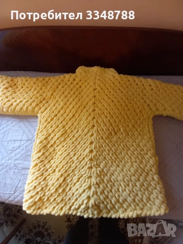 Ръчно плетено палто-жилетка!, снимка 2 - Палта, манта - 53808552