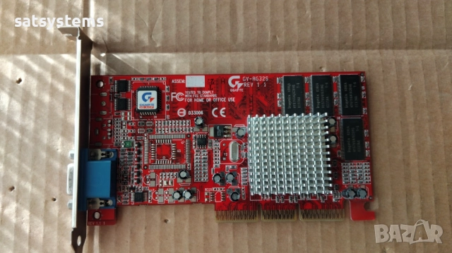 Видео карта ATi Rage128 Pro Gigabyte AG32S 32MB SDR 64bit AGP