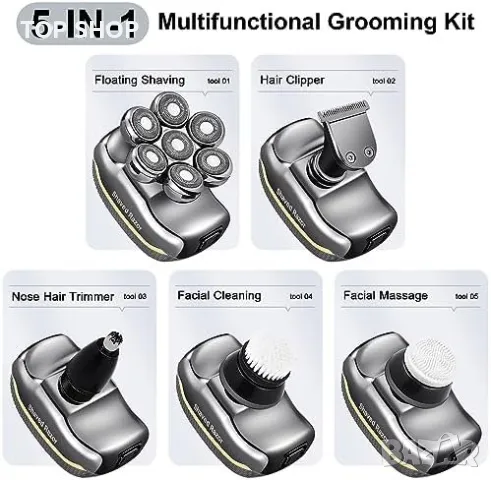 Нова Безжична акумулаторна електрическа самобръсначка тример Мъже Подарък, снимка 3 - Тримери - 49335193