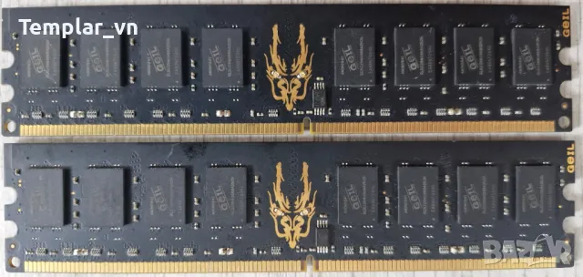 Geil Black Dragon 2 x 2 GB DDR2 1066 PC2 8500, снимка 3 - RAM памет - 46827126