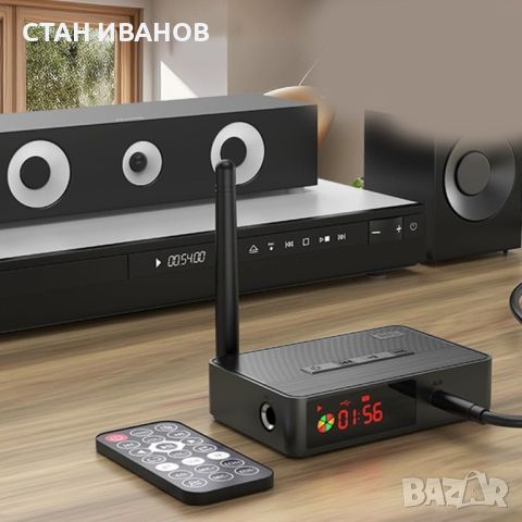 Безжичен стерео аудио приемник и предавател D400, Bluetooth 5.3, USB, TF Card, Optical, снимка 5 - Аудиосистеми - 45673181