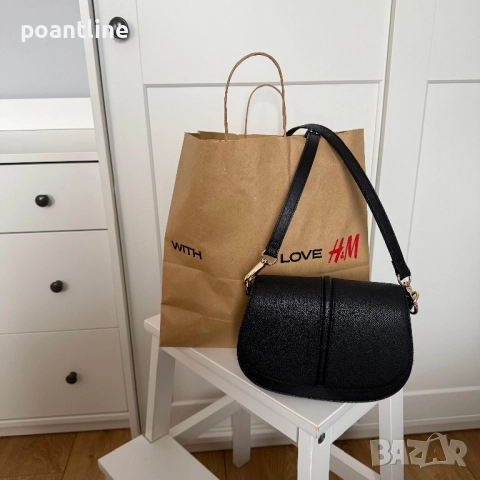 НЕРАЗОПАКОВАНИ! H&M чанта с презрамка + подаръци аксесоари за коса, нокторезачка, снимка 4 - Чанти - 52317519