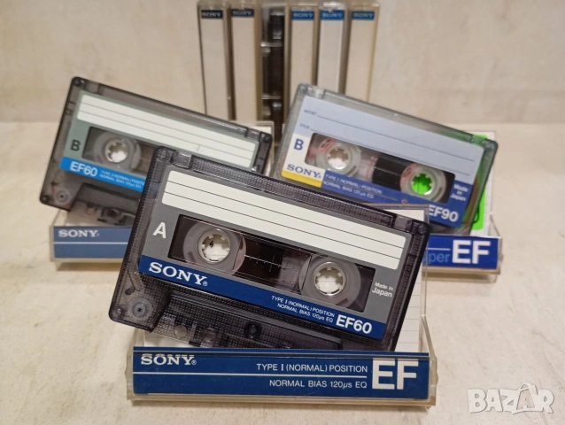 Лот от няколко аудиокасети Sony EF 60/ 90 нормални аудио касети