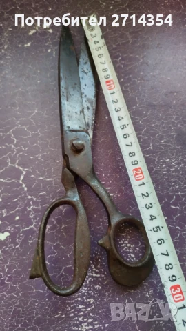 Стара шивашка ножица , снимка 2 - Антикварни и старинни предмети - 51083561