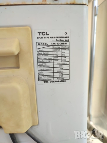 Продавам работещ климатик TCL - 12, снимка 2 - Климатици - 51793390
