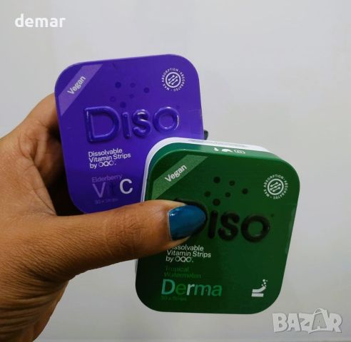 Diso Bundle от Derma + Витамин C (1000mcg) - 60 перорални разтворими витаминни лентички, снимка 4 - Хранителни добавки - 45250629