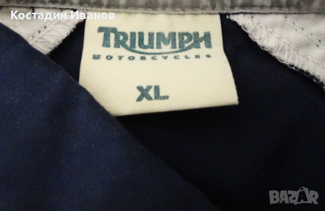 Triumph Motorcycles мъжка мото риза XL, снимка 8 - Ризи - 53372336