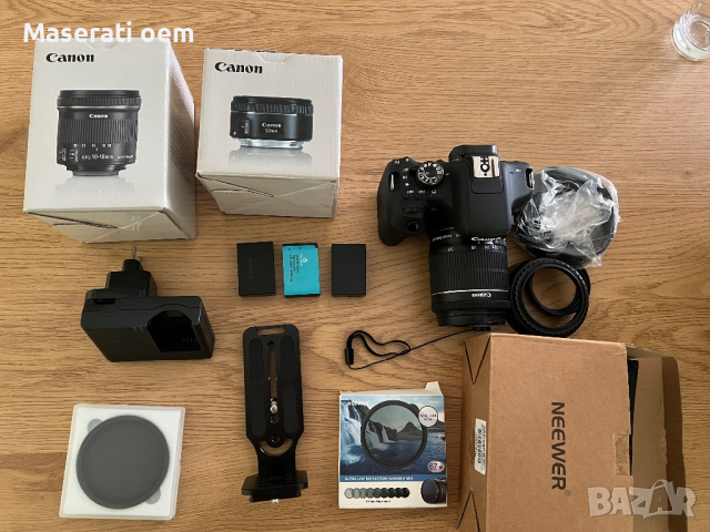 Фотоапарат canon t6i full video pro set , снимка 1 - Фотоапарати - 44972872