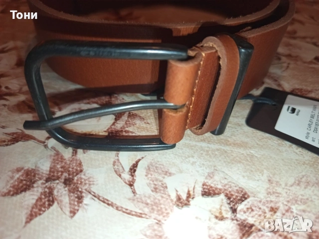 G-STAR Оригинал Нов Мъжки Колан Изцяло от Естествена Кожа с Етикет 95см. , снимка 12 - Колани - 53930945