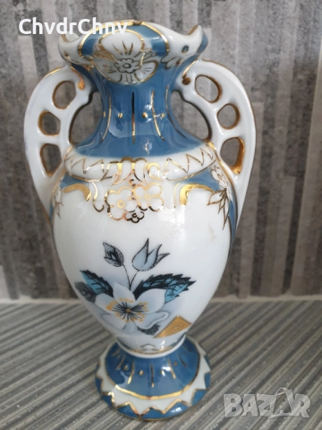 7бр серия Royal Dux Bohemia 14см/Роял Дюкс Бохемия стара малка порцеланова ваза/мини-вазичка, снимка 7 - Вази - 51441216