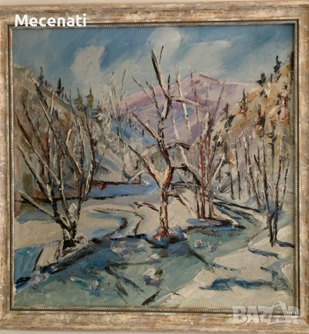 Ангел Ангелов - масло/платно пейзаж, снимка 2 - Картини - 53133789