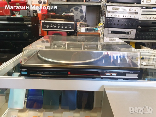 💽📻📀🎶 Грамофон SANYO TP 477 В отлично техническо и визуално състояние., снимка 3 - Грамофони - 37806406