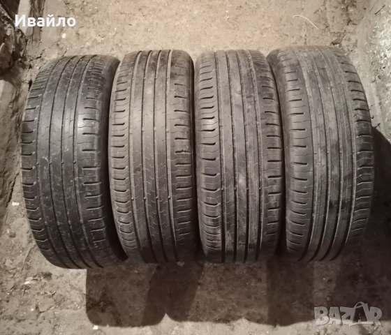 Продавам 4 броя Летни Гуми 205.55.16 на 1 сезон дот 2021 Контентал 