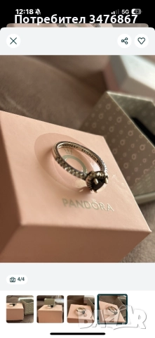 Дамски пръстен Pandora , снимка 4 - Пръстени - 52490583