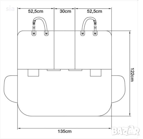 Органайзер за багажник, тип протектор за кола, 133*122см, снимка 3 - Аксесоари и консумативи - 45080822