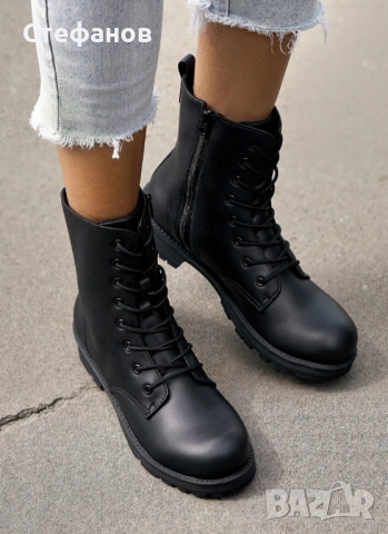 Дамски кожени боти