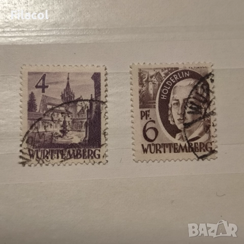 Френски Вюртенберг 1948 г.  Различни мотиви