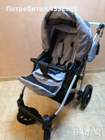 Бебешка количка BabyLux Largo Deep 3 в 1 , снимка 2 - Детски колички - 54054834
