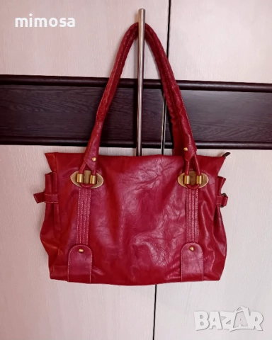 Кожена дамска чанта