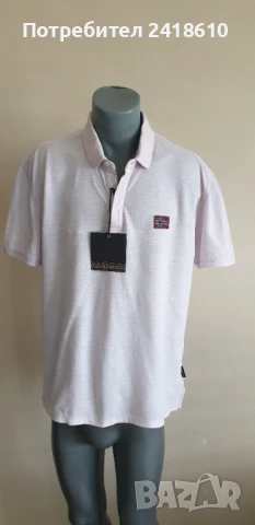 Napapijri  Pique Cotton Regular Fit Mens Size XL НОВО! ОРИГИНАЛ! Мъжка Тениска!, снимка 8 - Тениски - 51053792