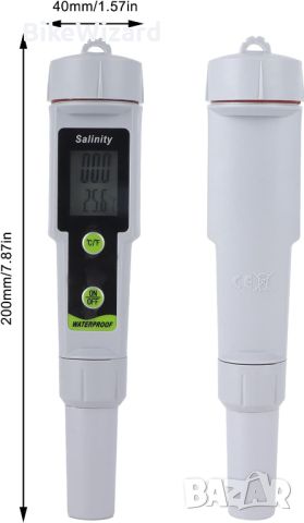 Salinity Дигитален тестер за соленост на солена морска вода, измервател на солеността НОВО, снимка 1 - Други инструменти - 45317235