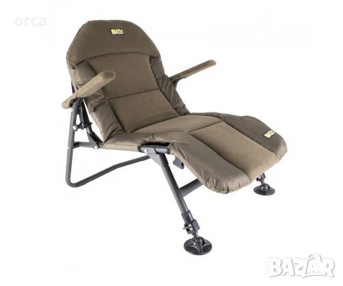 Шаранджийски стол - кресло 125 кг. Faith Carp Lounge Chair S, снимка 1 - Такъми - 46650167