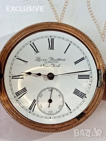 Златен часовник Lever Brothers Limited New York Договаряне!, снимка 2 - Джобни - 46200488