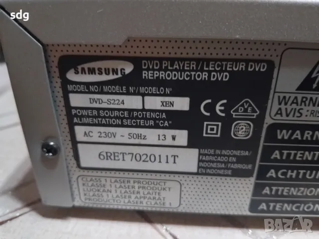 Samsung DVD S224, снимка 5 - Плейъри, домашно кино, прожектори - 48827030