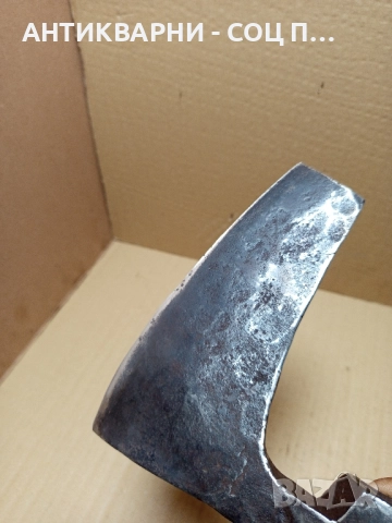 Стара Ръчно Кована Брадва 1.400кг Номер 6., снимка 6 - Антикварни и старинни предмети - 51644675