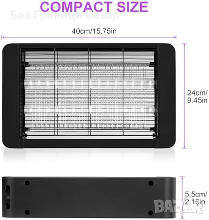 Нов електрически убиец на мухи с LED светлини за вътрешна и външна употреба, снимка 2 - Други стоки за дома - 45964139