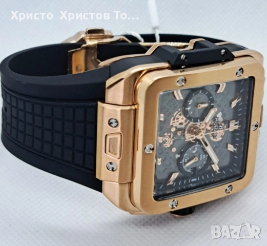 Promotion!!! Мъжки часовници Hublot Square Bang Unico 4 варианта, снимка 5 - Мъжки - 53662397