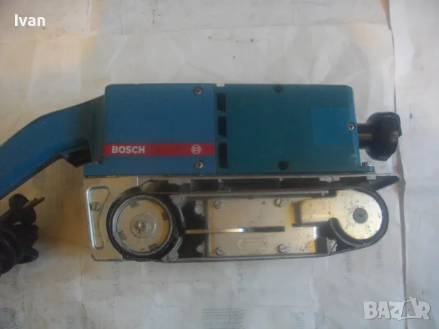950W/4,6A Germany BOSCH ОРИГИНАЛЕН ЛЕНТОВ ШЛАЙФ НЕМСКИ СИНЯ СЕРИЯ СТАРО КАЧЕСТВО ЗА ЧАСТИ ЗА РЕМОНТ, снимка 6 - Други инструменти - 50099747