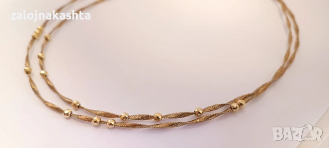 Ново Златно колие-3,75гр/14кр, снимка 4 - Колиета, медальони, синджири - 53255960
