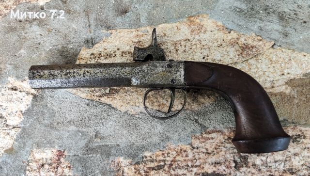 Стар капсулен пистолет , снимка 2 - Антикварни и старинни предмети - 46140998