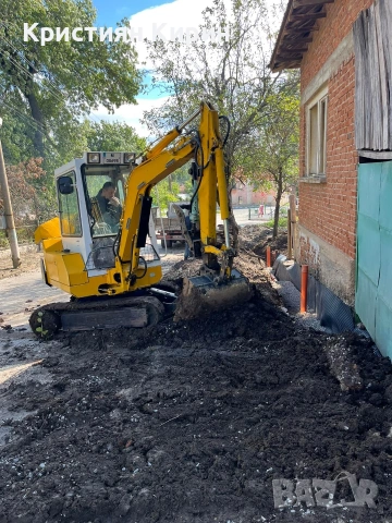Услуги мини багер 2,5т .Тристранен самосвал 3,5т , снимка 6 - Индустриална техника - 47221291