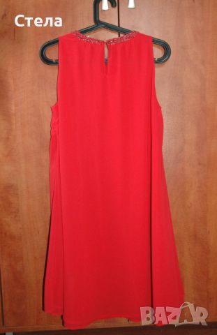 VERO MODA коктейлна парти червена рокля, нова, с етикет, снимка 10 - Рокли - 46292559