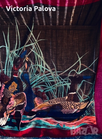 Голям дизайнерски шал - картина тънка вълна, снимка 11 - Шалове - 52905085