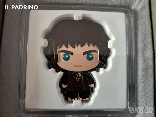 2 долара 2021  Сребърна монета прууф 1 унция  OZ Фродо Властелинът на пръстените, снимка 2 - Нумизматика и бонистика - 53348450