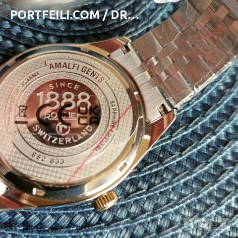 Часовник Roamer, Swiss Made, сапфир, 100м, чисто нов, bi-color, снимка 8 - Мъжки - 54244539