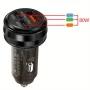 Зарядно за кола 80W, 2XUSB-C PD / USB-A QC 3.0, снимка 6