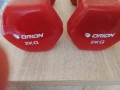 Дъмбели 2 x 2 кг с винилово покритие(само разопаковани), снимка 3