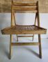 Сгъваем дървен стол, снимка 1 - Столове - 45886185