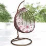 Градинска люлка от PVC ратан с метална конструкция, снимка 16